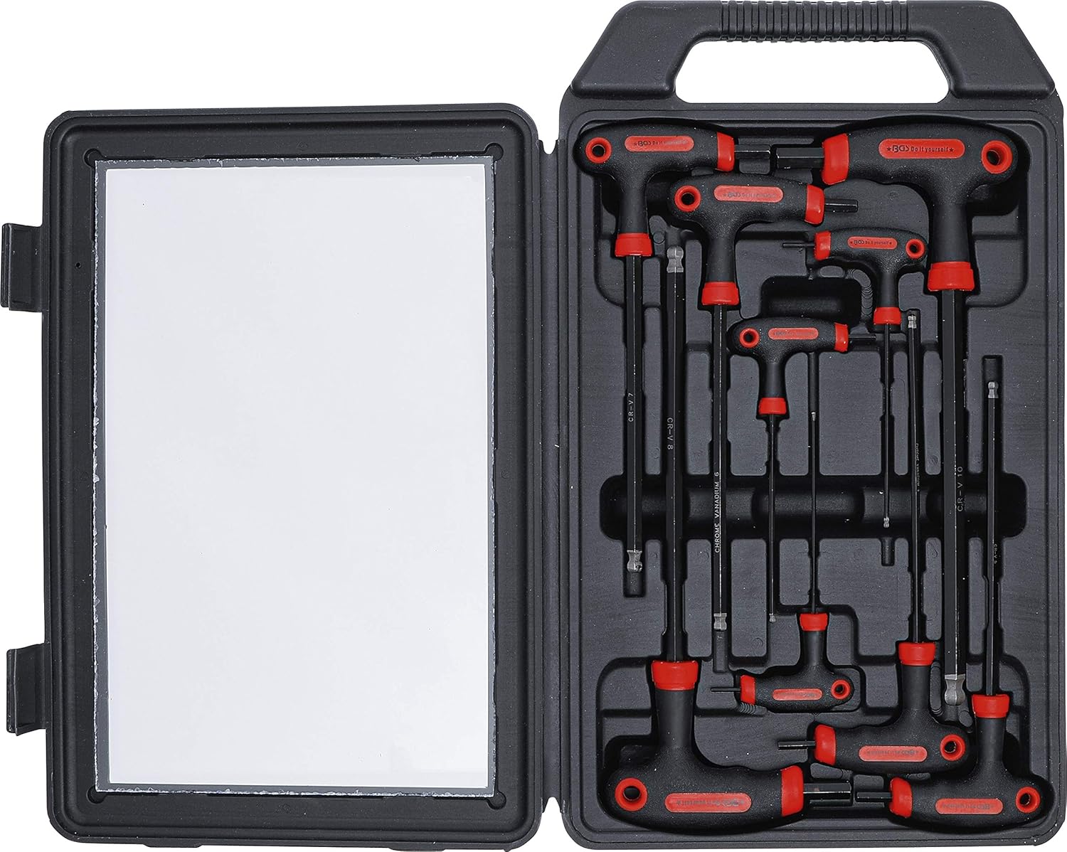 BGS Diy 7882, Red/Black, Satz | 9-tlg. | 2 - 10 mm