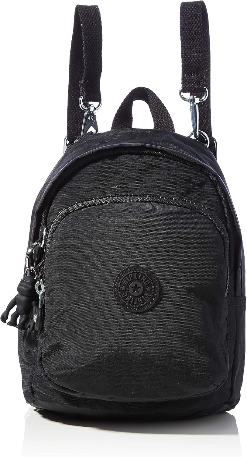 Kipling Women's Delia Compact Backpacks, Black Noir, 18x23.5x13