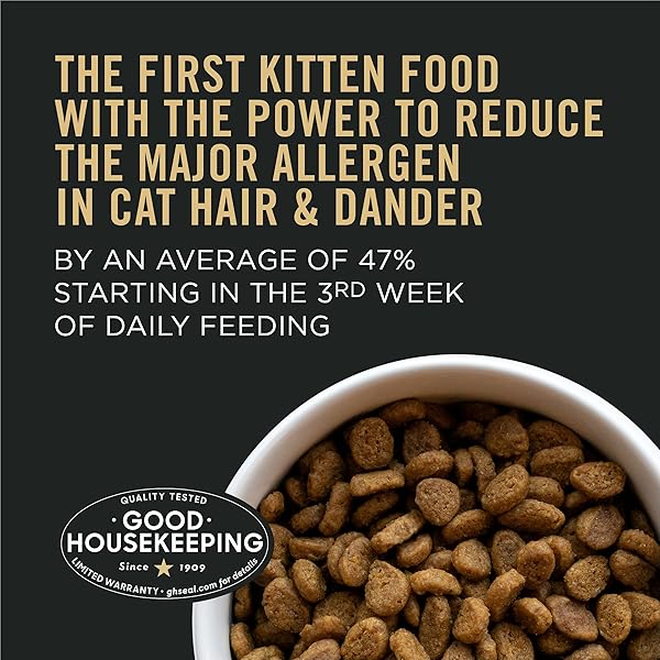 PURINA PRO PLAN LIVECLEAR DRY CAT FOOD FOR KITTENS CAT ALLERGEN REDUCER CHICKEN AND RICE FORMULA – 3.2 LB. BAG