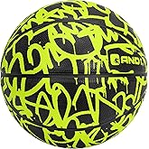 AND1 Fantom Graffiti Rubber Basketball - Streetball for Indoor and Outdoor Use, Deep Channel Construction and Durability