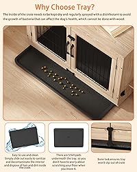 Piskyet Wooden Dog Crate Furniture with