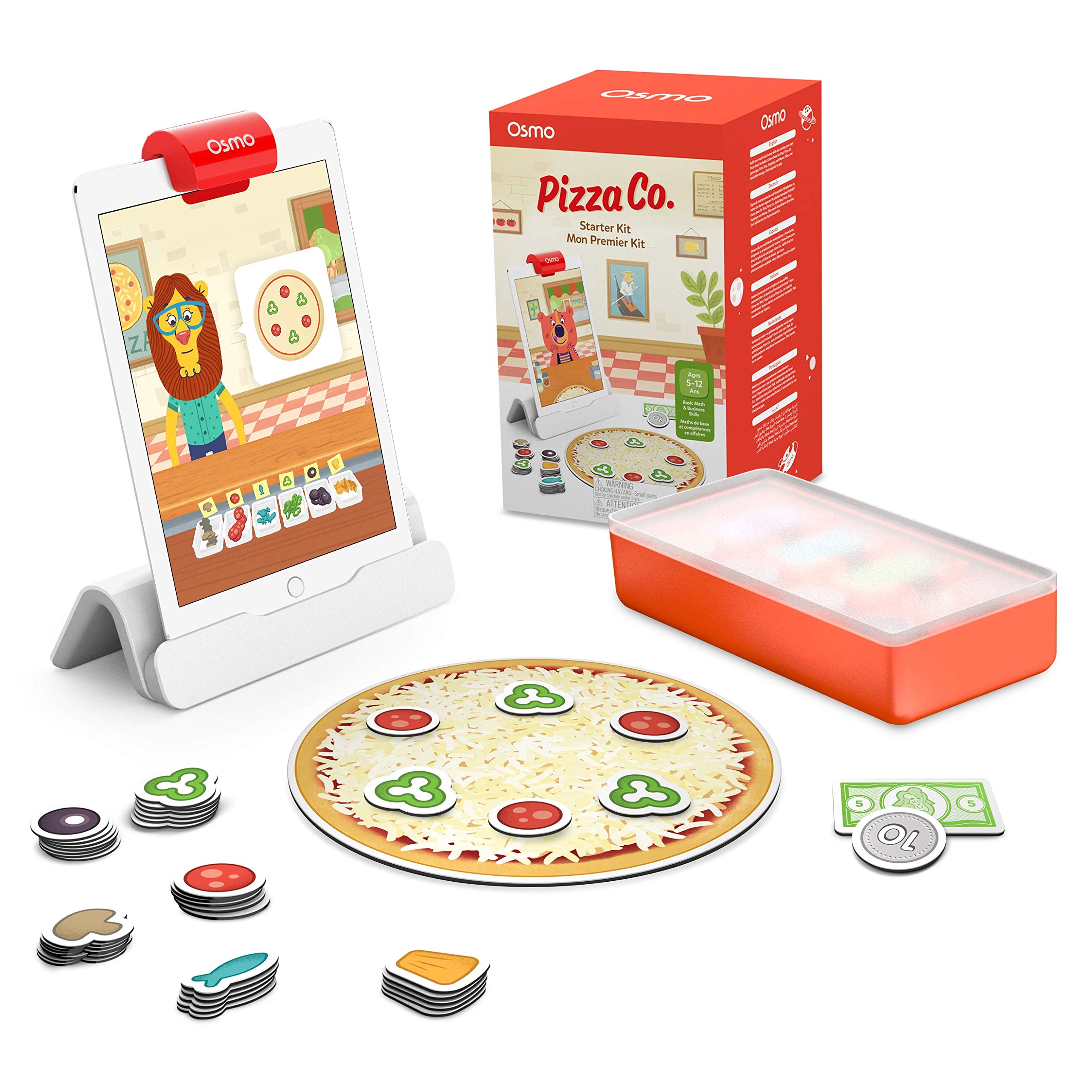 Osmo - Pizza Co. Starter Kit for iPad - Ages 5-12 - Communication Skills & Math - (Osmo iPad Base Included)