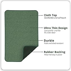 Bath Mat,Ultra Thin Bathroom Rugs,Rubber Bath Mats