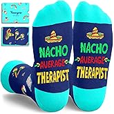 HAPPYPOP Nurse Gifts for Men Women - Nacho Average Doctor CNA EMT RN VET TECH Dentists Socks