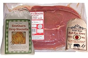JULIA'S PANTRY Dan'l Boone Country Ham, 8oz package, Buttermilk Biscuit Mix and Red Eye Gravy