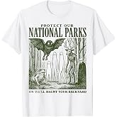 Funny Mothman National Parks Cryptid Weirdcore Horror Tees T Shirts for Men and Women
