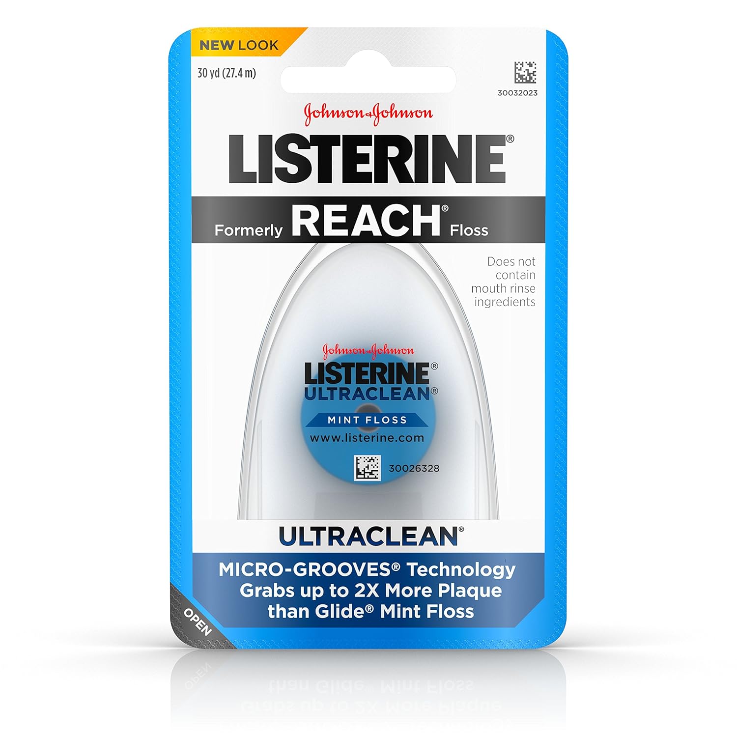 Listerine Ultraclean Floss, Mint, 30 yd : Beauty