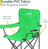 Trail Outdoor Leisure Eagle Kids Camping Chair Green 2-6Years Lightweight view 5