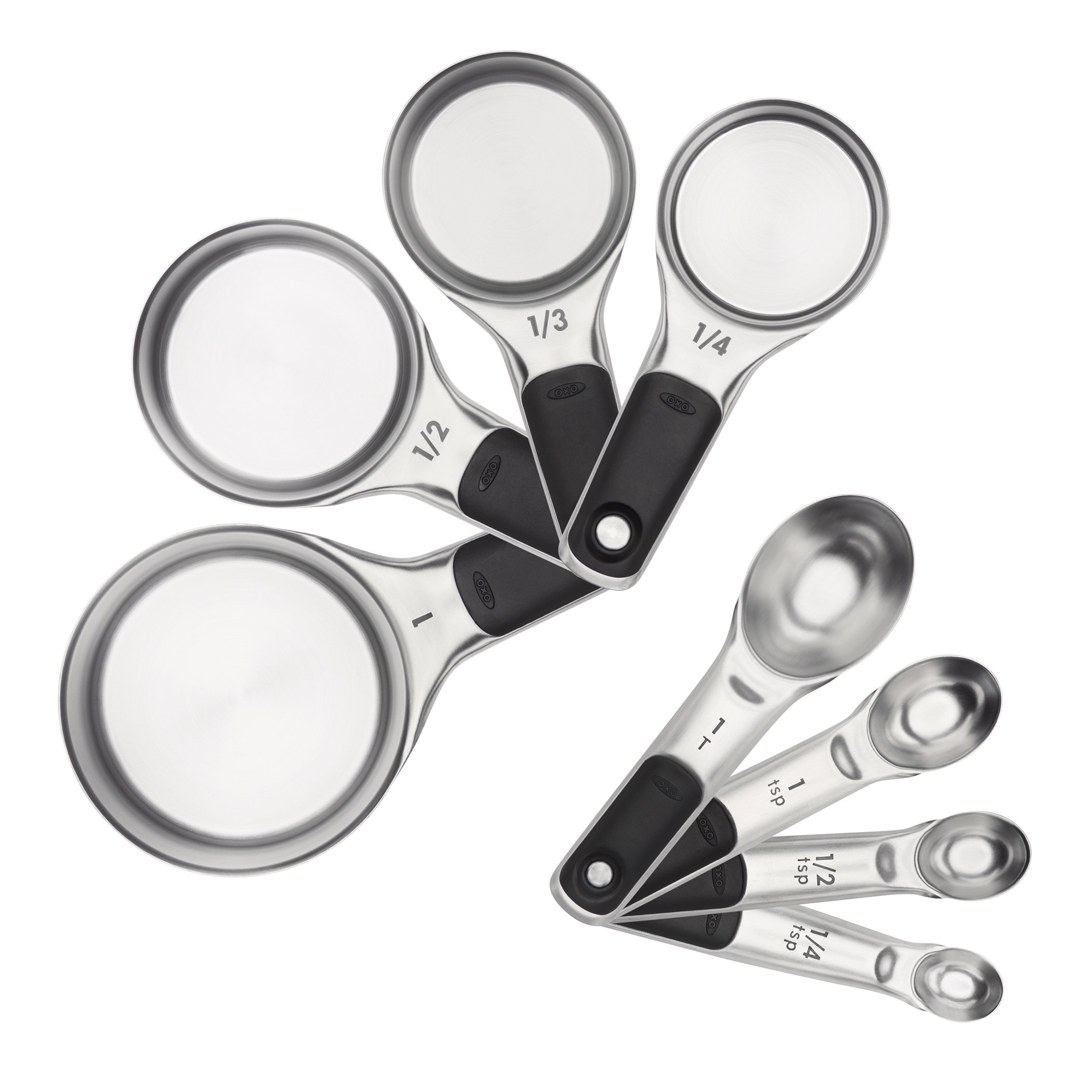 Photo 1 of ***Factory seal***

OXO Good Grips Stainless Steel Measuring Cups and Spoons 8-Piece Set, 4 Cups and 4 Spoons