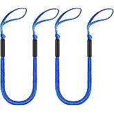 Bungee Dock Line with Loops – Lightweight Elastic Mooring Rope for Quick Docking (2, Blue, 5 Feet)