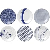 Royal Doulton Pacific Mixed Patterns Accent Plates Set of 6