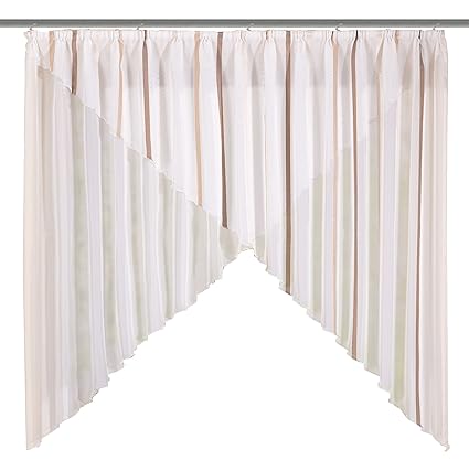 Home Fashion 59808 811 Crossover Curtains Voile Stripes 125 X 250