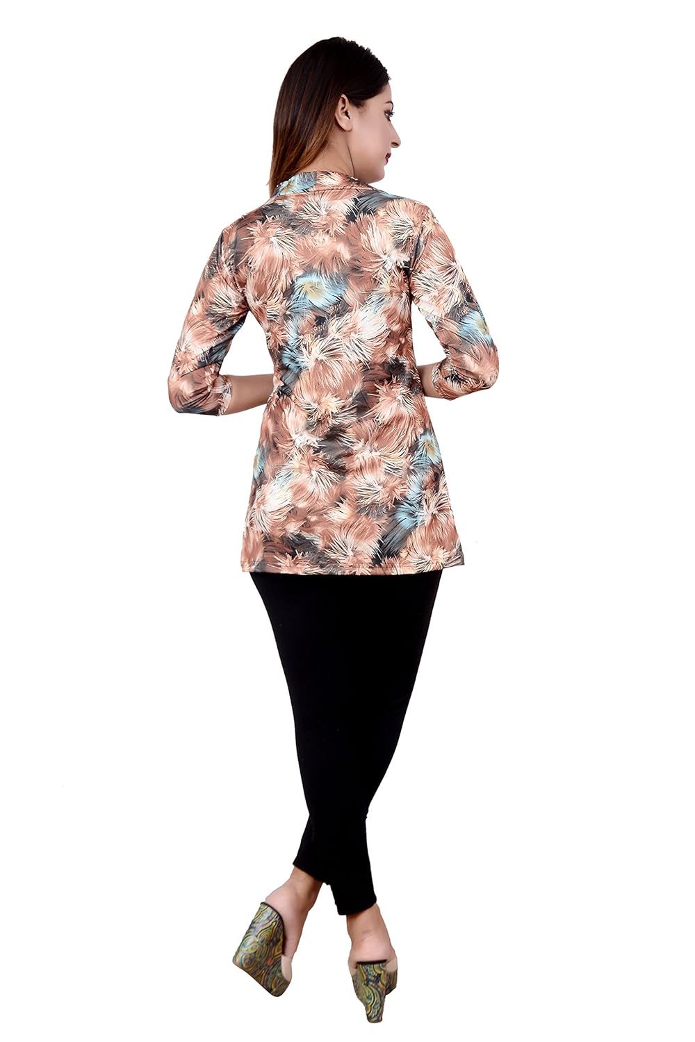 fashion wing women's blended thigh length shrug