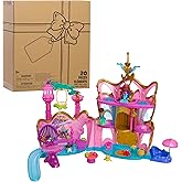 Disney Junior Ariel Deluxe Atlantica Palace Playset and 4-inch Figures, Lights and Sounds, 20-pieces, Kids Toys for Ages 3 Up by Just Play