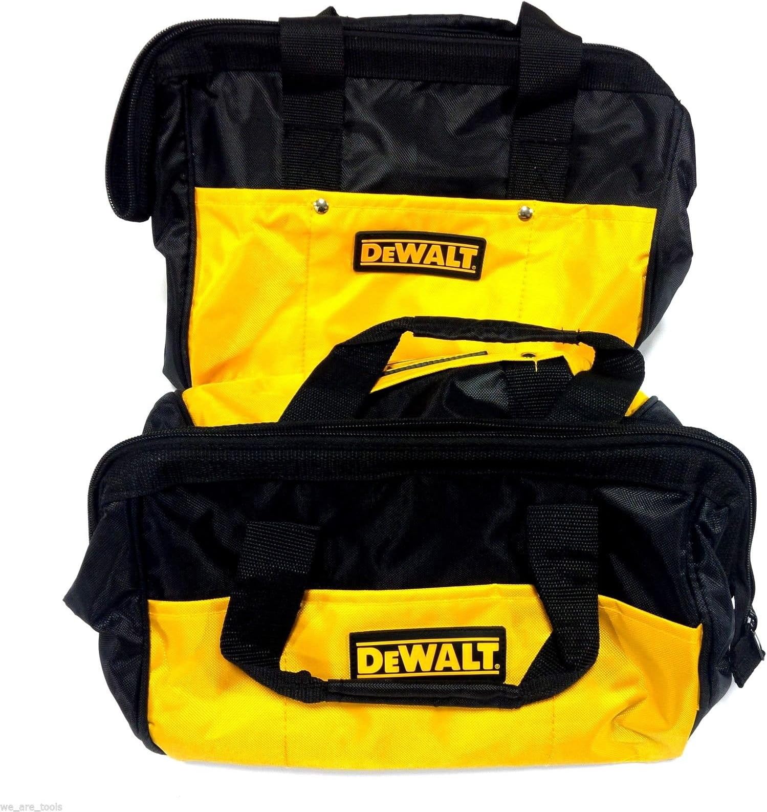 2 New Dewalt 12" Tool Bag/Case For Drill, Saw, Grinder,Battery 18V 12 14 18 VOLT