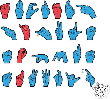 Amazon Com Wonderfoam Magnetic Sign Language Letters Toys Games