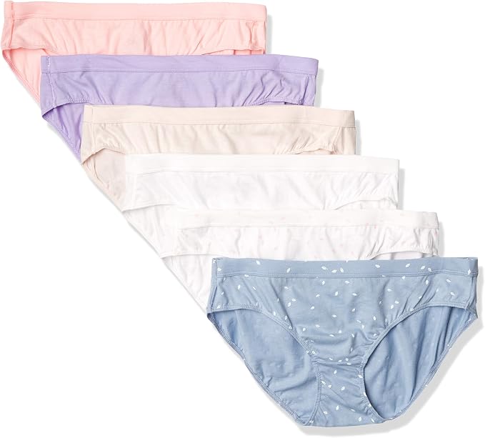 Hanes Damen Hipster-Höschen 10er Pack – Aus Baumwolle-Mikrofaser-Mix, Ohne Störende Etiketten