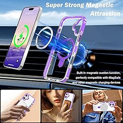 UMIONE for iPhone 16 Plus Clear Magnetic case with
