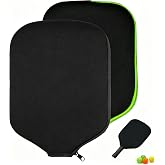 JZTang Paddle Cover for Pickleball 2-Pack, Soft Zippered Paddle Storage Bag | Universal 28x21cm Paddle Bag. Soft Neoprene Protects Paddles from Dust and Scratches, Great for Travel &amp; Gym Storage