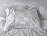 THL Maya-Silver King Bedspread Set 3 Piece Comforter & Pillow Shams view 3