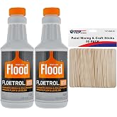U.S. Art Supply Floetrol Paint Additive Pouring Medium for Acrylic Paint | Includes 50 Mixing Sticks