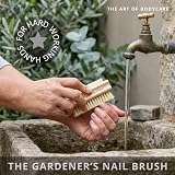 Hydrea London Nail Brush Double-Sided Natural Cactus Bristles Vegan view 7