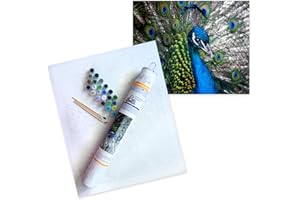 Pink Picasso Kits Violet Van Gogh Paint by Number for Adults | DIY 16x20 Wall Art Color by Numbers Canvas for Adults & Teens | As Seen On Shark Tank & Oprah's Favorite Thing (Polished Peacock)