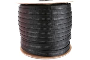 Rock-N-Rescue 1-Inch Nylon Tubular Spool - Professional Safety, Firefighter, Rescue, Climbing, & Work Gear, 300 Feet, Black