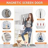 YRH Magnetic Fly Screen Door 120x200cm Heavy Duty Self-Sealing Mesh view 2