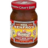 Mrs. Renfro's Craft Beer Salsa Made with Rahr & Sons Texas Red Amber Beer, Salsa for Dips, Appetizers and Entrees, 473g