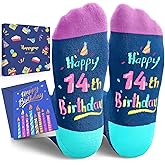 HAPPYPOP Birthday Gift Ideas for Teens - Birthday 13-19 Socks for Teenage Boy Girl with Card