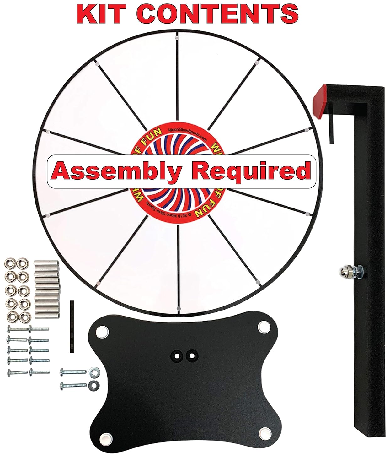 Made in USA Moon Glow Sports Prize Wheel 12 InchWhiteboard Tabletop