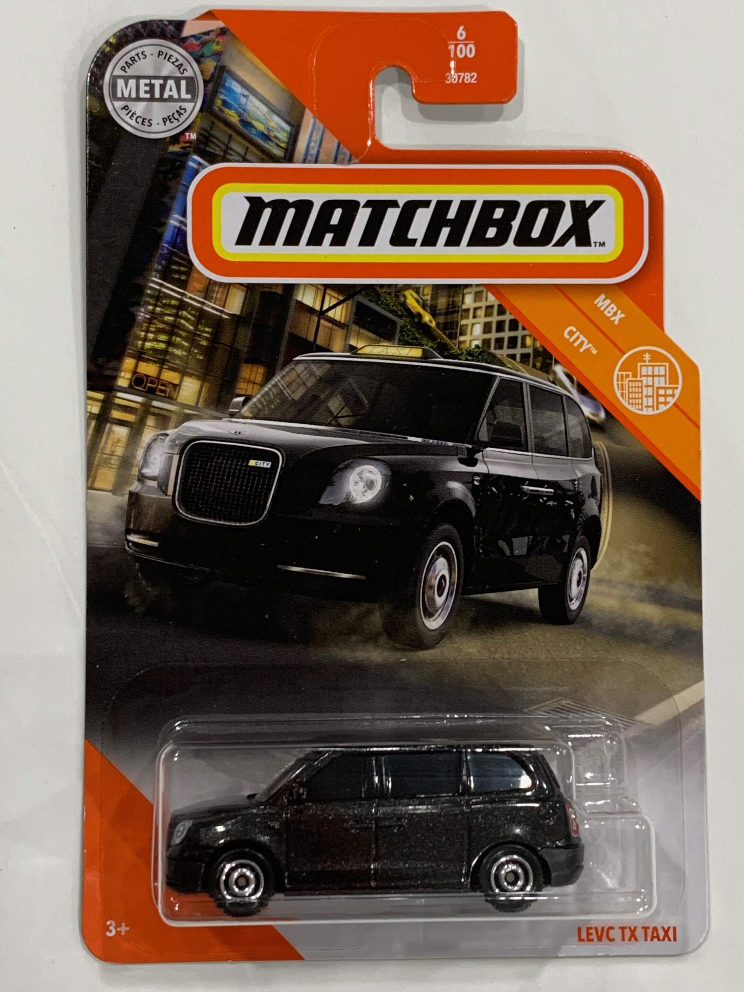 Matchbox 2020 MBX City #6/100, LEVC-TX Taxi (Black)