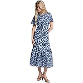 Michael Kors Womens Floral Midi Dress