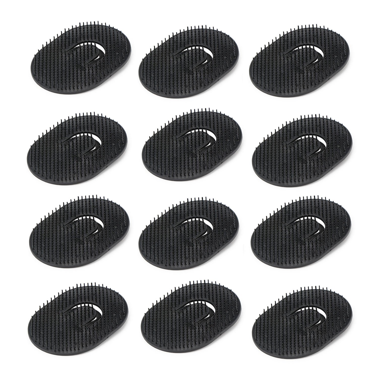 Photo 1 of 12pcs Palm Brush for Men, Segbeauty Portable Hair Brushes Plastic Beard Comb Shampoo Brushes Pocket Comb Scalp Massage Brush for Travel