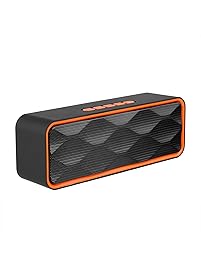 Bluetooth Speaker, Dami Wireless Outdoor Speakers Portable Stereo Soundbars with HD Audio and Enhanced Bass (BLACK)