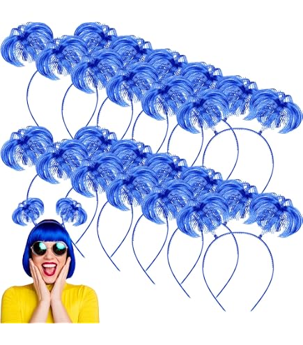 Amazon.com: Popuid 6Pcs Hairy Headbands Flowy Funny Crazy  display picture 3