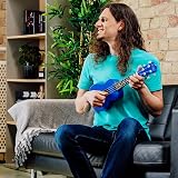 3rd Avenue Soprano Ukulele 21 Inch Beginner Pack Blue with Bag Stand Strap view 5