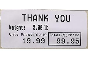 AQUOS CAS #8060 Label 55 x 25 mm, 550 Per Roll, 12 Rolls Per Case