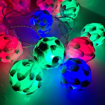 Glimmer Lightings Lotus Flower String Light Made in India for Home Decor Festival Party Diwali Christmas Decoration- Multicolour