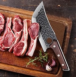 TOMBRO Meat Cleaver - 6.7" Heavy Duty Butcher