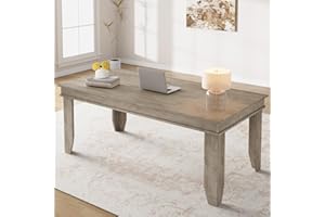 Garvee Farmhouse Dining Table for 6-8 People, 71'' Kitchen Tables with Wooden Sturdy Frame, 6 Ft Large Rectangular Dinner Tab