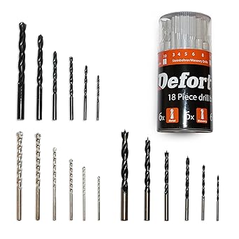 Punte Trapano Professionali 6 Punte Per Legno 6 Punte Da Trapano Per Ferro 6 Punte Per Muro 3 4 5 6 8 10 Mm