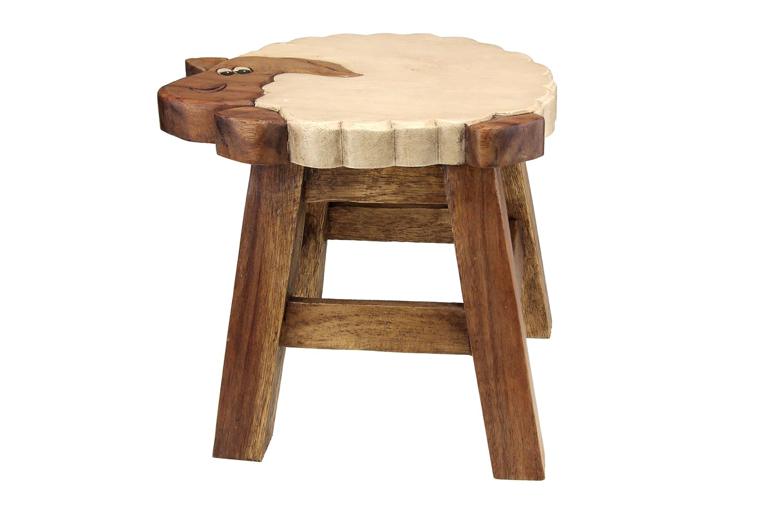 Apollo Wood Sheep Kids Stool, Brown Amazon.co.uk Kitchen & Home