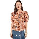 Ulla Johnson Women's Coralie Short Sleeve Blouse