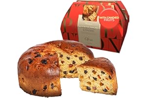 Classic Genovese Panettone with Candied Fruits and Raisins 35.3 oz – Naturally Fermented Buttery Dough – Traditional Holiday Cake – Ofner