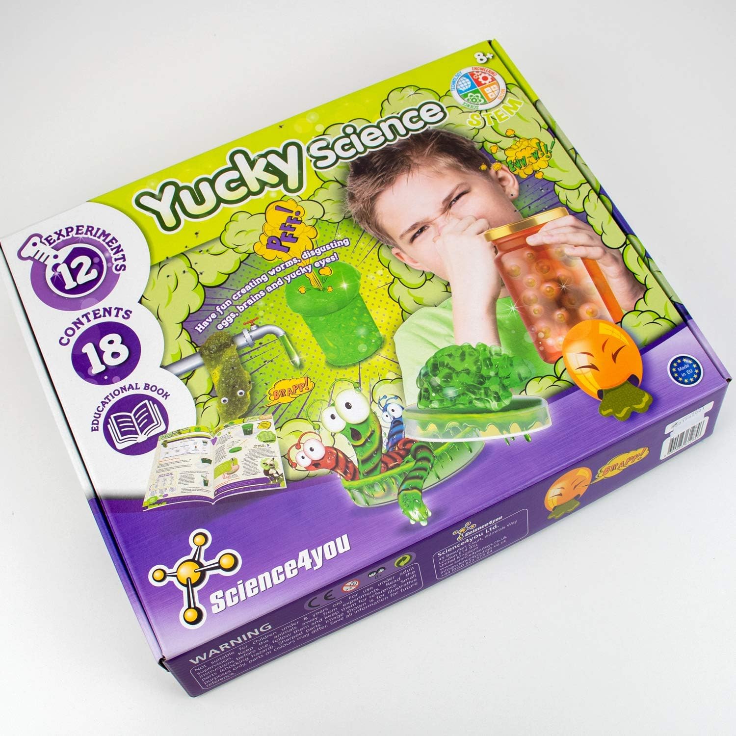Science 4 You - DOM Yucky Science, Childrens STEM Educational Science kit for Kids Aged 8+, Multi-Colour, Multicolor, Compact/Small - Image 3