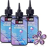 LET'S RESIN UV Resin Kit, 300g Low Viscosity Crystal Clear Hard Type for Craft Jewelry Making, Casting, Molds - Quick-Curing 