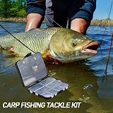 Dr.Fish 278pcs Carp Tackle Set Box Rig Accessories Kit Black Green view 6