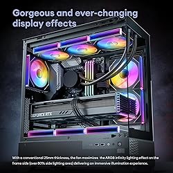 Okinos, 6 Pack RGB Fans, Infinity Mirror, Cable